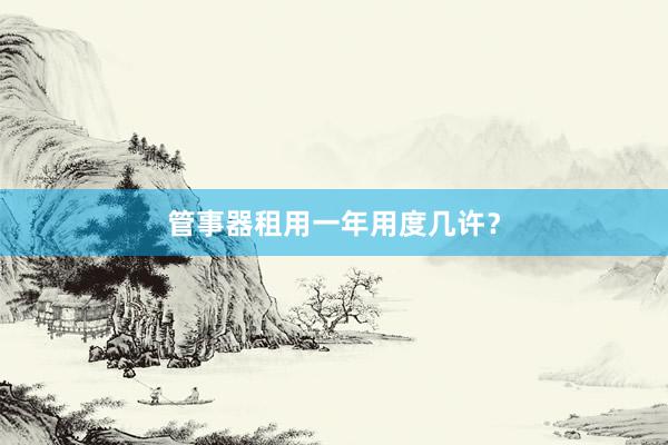 管事器租用一年用度几许？